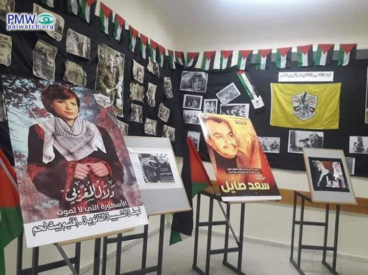 Exhibition at girls’ high school glorifies terrorist murderers who killed hundreds