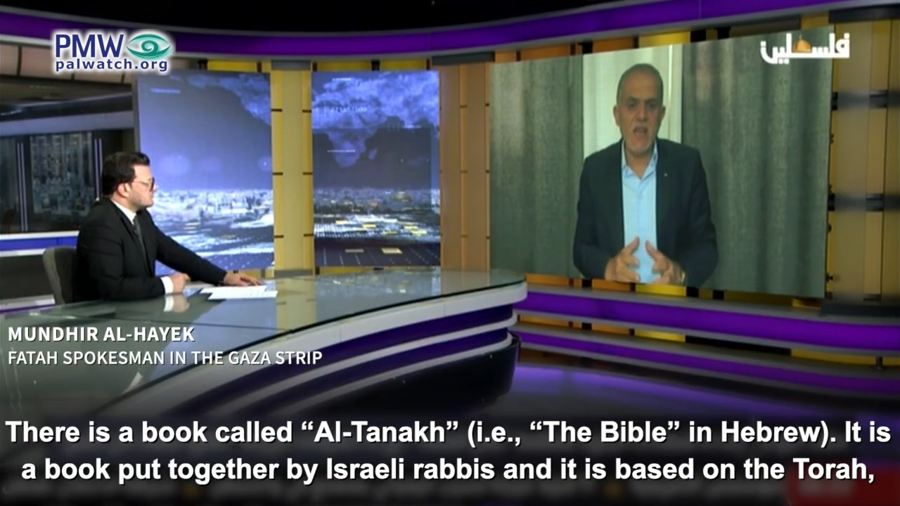 Fatah spokesman libeling Jews